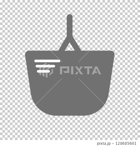 ショッピングバッグのシンプルなアイコン_05 128685601