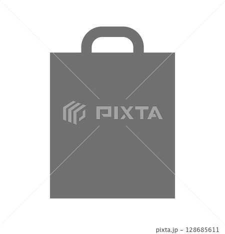 ショッピングバッグのシンプルなアイコン_15 128685611