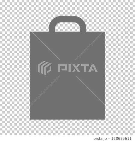 ショッピングバッグのシンプルなアイコン_15 128685611