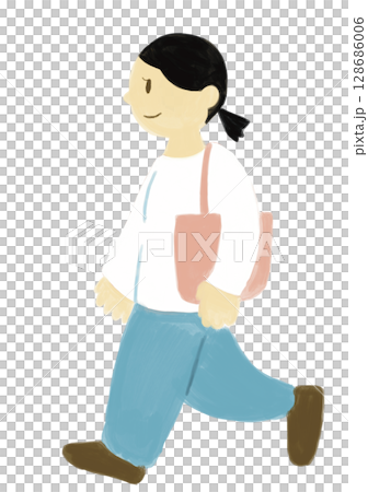 Woman going shopping 128686006