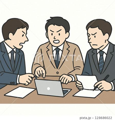 白熱する社内議論 128686022