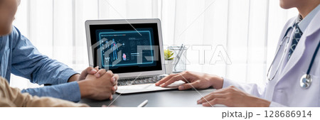 Medical science technology and futuristic healthcare computer software brisk Medical science technology and futuristic healthcare computer software brisk 128686914