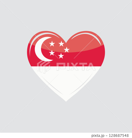 Singapore National Day Celebration Design 128687548