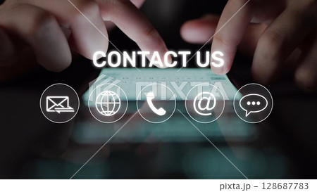 Contact Us Icons Set for Communication, Customer Support, and Help Center Muxer Contact Us Icons Set for Communication, Customer Support, and Help Center Muxer 128687783