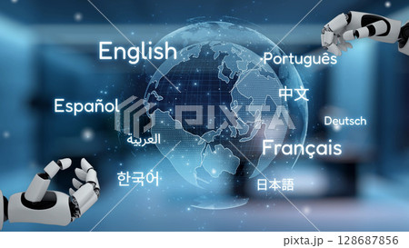 AI Enhancing Global Communication with Multilingual Tools Latch 128687856