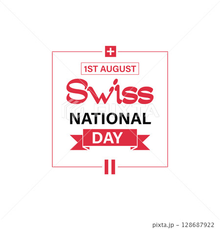 Swiss National Day Celebration Design 128687922