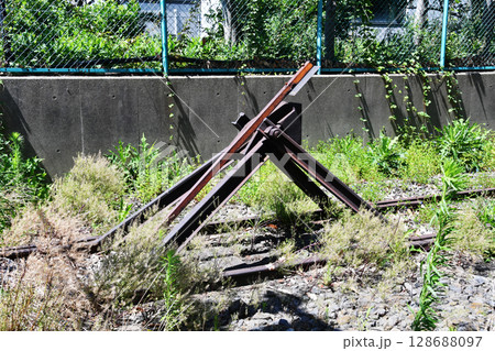 線路 レール 終点 車止め_01 128688097