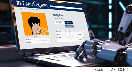 NFT marketplace provide brisk sale channel for digital artist 128688301