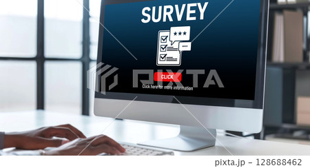 Online survey form for brisk digital information collection 128688462