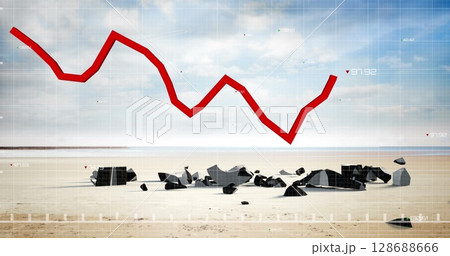 Image of data processing over dollar symbol 128688666