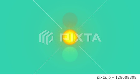Image of traffic lights changing on green background 128688809