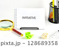 The conceptual phrase of the INITIATIVE. Business concept. A place to copy. Concept of teamwork and partnership 128689358