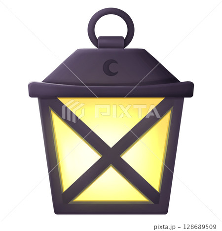 Halloween glowing lantern 128689509