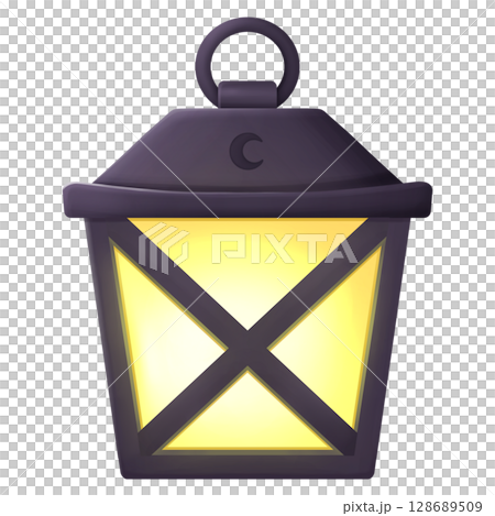 Halloween glowing lantern 128689509