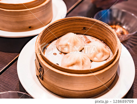 小籠包 は 中華料理 の 点心 【 台湾 や 中国 の イメージ 】 128689709