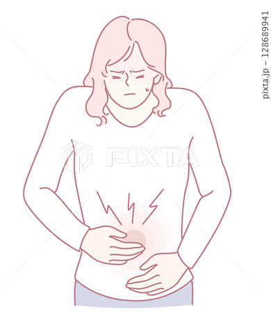 Individuals Experiencing Abdominal Pain or Discomfort may seek medical attention or support 128689941