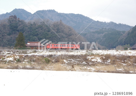 山口線 渡川付近 キハ40 128691896