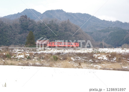 山口線 渡川付近 キハ40 128691897