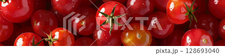 Fresh Red Cherry Tomatoes vector illustration Fresh Red Cherry Tomatoes vector illustration 128693040