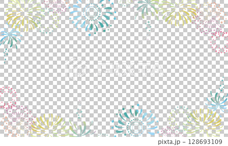 Simple watercolor fireworks background frame 2 Simple watercolor fireworks background frame 2 128693109