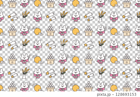 お月見の背景イラスト お月見の背景イラスト 128693153