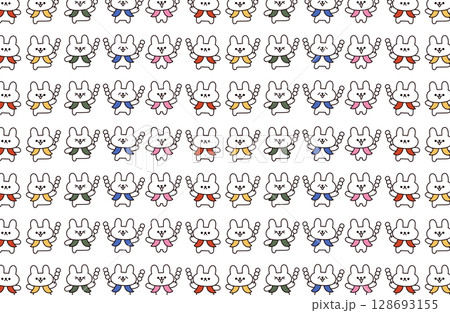 かわいいうさぎのイラスト 128693155