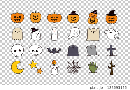 Halloween icon set Halloween icon set 128693156