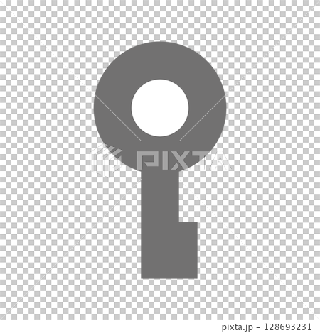 簡單的鑰匙矢量素材_01 128693231