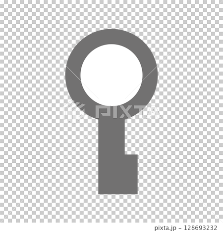 シンプルな鍵のベクター素材_02 シンプルな鍵のベクター素材_02 128693232