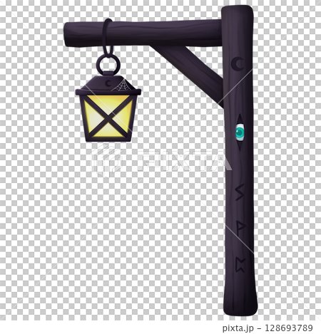 Halloween lamp post Halloween lamp post 128693789