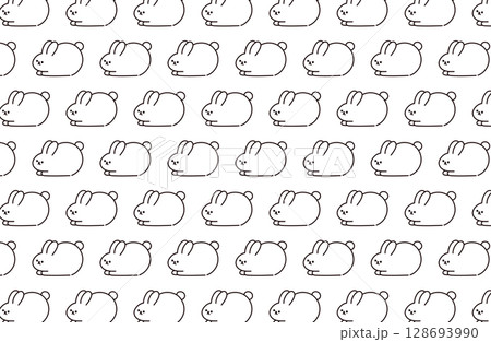 うさぎの背景イラスト 128693990