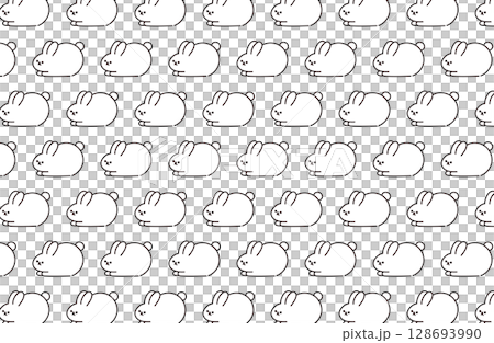 うさぎの背景イラスト 128693990