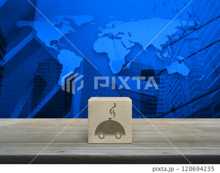 Business food delivery online concept, Elements of this image furnished by NASA Business food delivery online concept, Elements of this image furnished by NASA 128694235