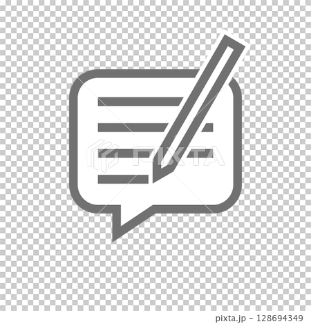 Simple pencil vector icon_04 128694349