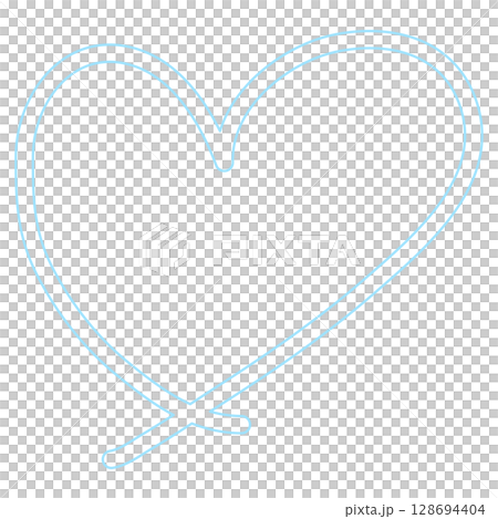 White Day hand-drawn heart symbol White Day hand-drawn heart symbol 128694404
