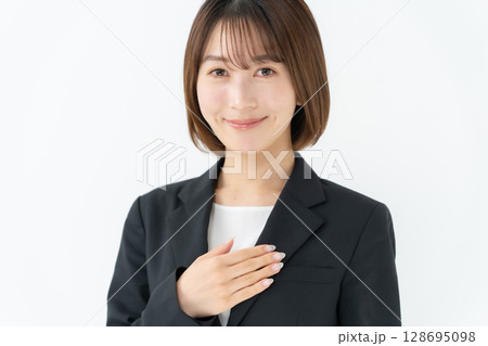 ビジネスウーマン 若い女性 お任せ ビジネスウーマン 若い女性 お任せ 128695098