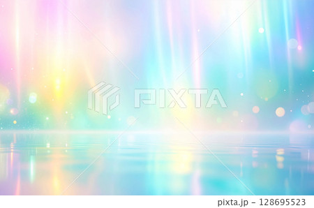 幻想的な水面の背景テクスチャ 幻想的な水面の背景テクスチャ 128695523