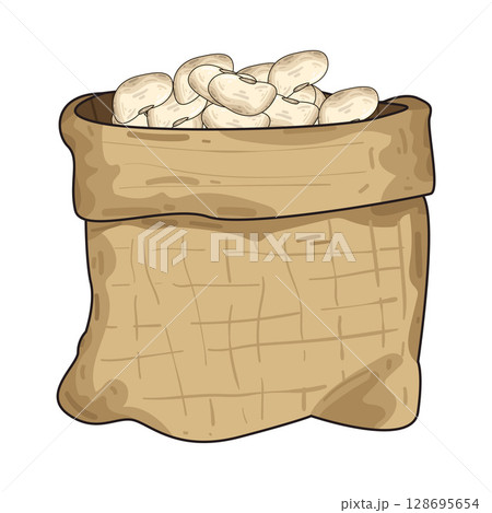 sack of beans illustration sack of beans illustration 128695654