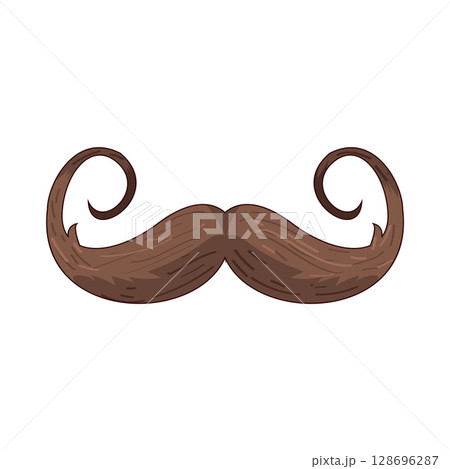 illustration of mustache 128696287