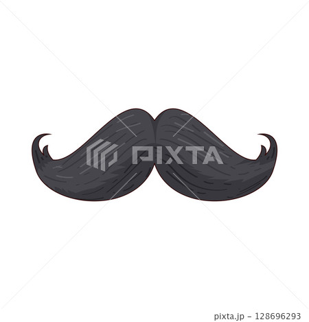 illustration of mustache illustration of mustache 128696293