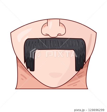 illustration of mustache 128696299