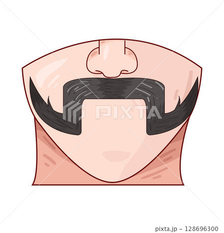 illustration of mustache illustration of mustache 128696300