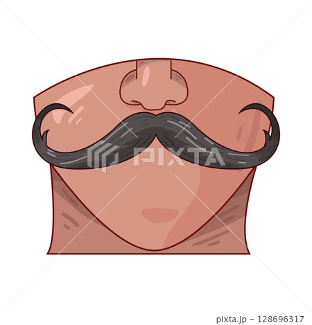 illustration of mustache illustration of mustache 128696317
