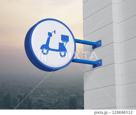 Business delivery service concept, 3D rendering 128696512