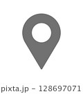 シンプルな地図アイコンのベクター素材_01 128697071