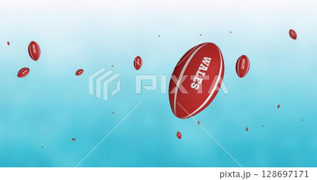 Image of text with globe and network of connections 128697171