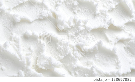 白いシャーベットの背景テクスチャ 128697883