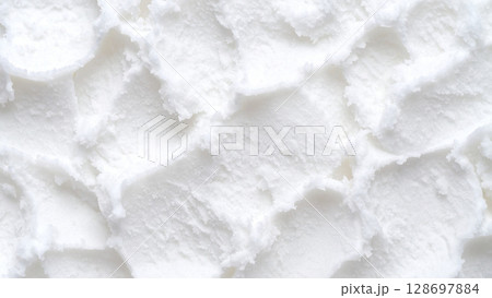 白いシャーベットの背景テクスチャ 128697884