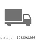 トラックのシルエットのシンプルなアイコン 128698866