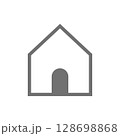 シンプルなホームアイコンのベクター素材_02 128698868